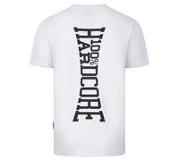 100% HARDCORE Camiseta Vertical | Blanco (DE/NL/SE/PL, Alfanumérica, M, Regular, Regular, Negro)