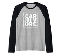 100% Hardcore Carnívoro Carnívoro Eater Camiseta Manga Raglan