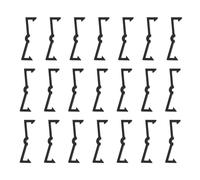 100 hebillas de cierre de gancho de plástico para tablero de clavijas de alta resistencia, accesorios de gancho para tablero de clavijas de 1/4 pulgadas y 1/8 pulgadas