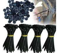 100 hebillas universales de nailon para ataduras de cables, soporte de bridas de nailon autoblocante resistente, correas de cincha pequeñas, herramienta de bridas de plástico multiusos para reparación