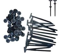 100 hebillas universales de nailon para bridas de cables, herramienta multiusos para bridas de plástico, soporte de bridas de cremallera autoblocante, bridas de plástico para carrocería de coche (20