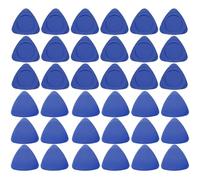 100 herramientas de apertura triangular, palanca triangular de plástico para teléfono móvil, portátil, mesa, pantalla LCD, desmontaje de púas de guitarra azules (gruesas y finas)