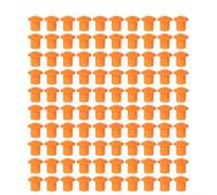 100 herramientas de plástico estilo hongo para aplicaciones de construcción para cubrir y asegurar extremos expuestos en lugares de trabajo