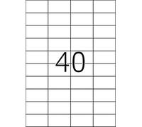 100 hojas de etiquetas adhesivas A4, 4000 etiquetas 52,5 x 29,7 mm, compatibles con el código de barras AMAZON FBA, etiquetas de impresora autoadhesivas universales