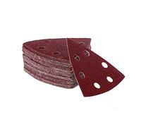 100 hojas de lija triangulares Delta 93 x 93 x 93 mm | grano 40 | 6 agujeros | para lijadora delta | papel de lija | almohadillas de lijado | Calidad profesional