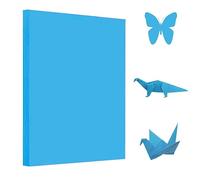 100 hojas de papel A4 para origami, color azul, papel de origami de 70 g/m², hecho a mano, papel plegable A4, papel de doble cara de 297 mm x 210 mm, papel de copia para proyectos de manualidades y
