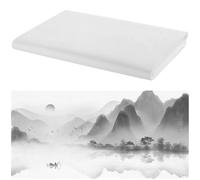 100 hojas de papel de arroz para pintura con tinta china y caligrafía, 13.4 x 27.2 pulgadas, ideal para trabajos de papel, Sumi y tinta de pincel