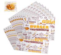 100 hojas de papel de queso, 26 x 36 cm, papel encerado para alimentos, papel de pan, papel sándwich, queso, papel para hamburguesas, patatas, sándwich, mantequilla, queso