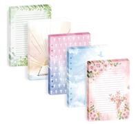 100 hojas de papel de recambio de la Biblia A5 para agenda, 120 g/m² de grosor con cruz cristiana para diario de oración, notas de iglesia, papel religioso de hojas sueltas de 6 agujeros para carpeta