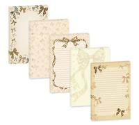 100 hojas de papel de recambio de lazo de leopardo A5, 120 g/m², grueso, coqueta, guepardo, para carpeta A5 de 6 anillas, hojas sueltas de animales salvajes de 6 agujeros para diario, diario, cuaderno