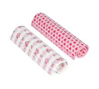 100 hojas de papel de regalo impreso, papel encerado con corazones y rosas, papel de regalo para sándwiches, forro para cestas de comida, papel vegetal para hornear, papel para delicatessen