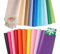 100 hojas de papel de seda multicolor, 50 x 70 cm, 20 colores, material de embalaje, papel de regalo para decoración de Pascua, cumpleaños, bodas, bricolaje, manualidades y embalaje