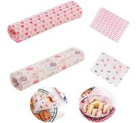 100 hojas de papel encerado, papel para envolver alimentos, papel para hornear, envoltorios para pasteles, papel a prueba de grasa, rev