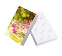 100 hojas de papel fotográfico de 4 x 6 pulgadas, 200 g/m², papel brillante A6, 10 x 15 cm, papel fotográfico con revestimiento de impresión impermeable para impresoras de inyección de tinta HP, Canon