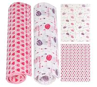 100 hojas de papel para envolver alimentos, papel encerado a prueba de grasa, revestimientos de pergamino antiadherentes con estampado bonito para pan, sándwich y hamburguesa