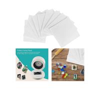 100 Hojas de Papel para Horno Microondas, Papel de Estante de 4,7 Pulgadas, Papel Aislante de Fibra Cerámica, Manta de Fibra Cerámica.
