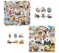 100 Hojas De Pegatinas De Nutria De Dibujos Animados, Pegatinas Lindas De Nutria, Pegatinas De Graffiti Impermeables, Pegatinas De Álbumes De Recortes, Pegatinas De Decoración De Bricolaje