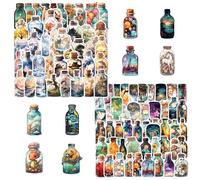 100 Hojas De Pegatinas Estéticas, Pegatinas Retro, Pegatinas Para Botellas, Pegatinas Impermeables, Juego De Pegatinas De Moda Para Portátiles, Equipaje, Guitarras