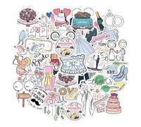 100 Hojas De Pegatinas Personalizadas Para Tarjetas De Boda, Suministros Para Álbumes De Recortes De Despedida De Soltera, Pegatinas De Novia Del Equipo