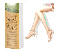 100 hojas de tiras de cera no tejidas, tiras de cera para depilación facial corporal, tiras de cera de belleza de papel para mujeres, hombres, brazos, piernas, axilas, pecho,