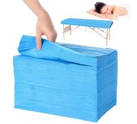 100 hojas desechables para mesa de masaje, 71 x 31.5 pulgadas, fundas transpirables no tejidas, sábanas higiénicas de un solo uso para salones de tatuajes y spas
