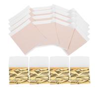 100 Hojas Láminas de Pan de Oro Dorado para Manualidades, Artistas y | Aluminio Electroquímico, Efecto Brillante y Decorativo, para Marcos y Molduras, DIY Hogar, Año