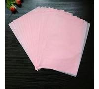 100 hojas/lote A4/A5 papeles de regalo translúcidos papel de seda marcapáginas regalo papeles de regalo de frutas material de embalaje de regalo floral-100 piezas A5 rosa