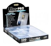 100 Hojas Páginas Ultra Pro Platinum 9 Bolsillos Recopilador Magic Pokémon