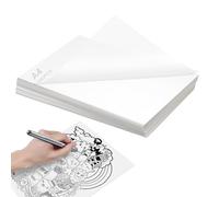 100 Hojas Papel de Dibujo Translúcido, Papel de Calco A4, Papel Cebolla para Calcar, Papel Calco Dibujos, para Bocetos, Embalajes, Dibujos, Patrones Costura, Creación Albumes Recortes (210x297 mm)