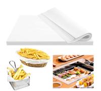 100 Hojas Papel Encerado para Alimentos Blanco, 35x24.7cm Papel Antigrasa de Hornear, Horno Papels para Envolver Alimentos, Impermeable y a Prueba de Aceite, Encerado para Comida para Sándwich