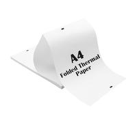 (100 Hojas) Papel Termico A4, papel para impresora termica, productos de papel de oficina, sitios web y fotos, color blanco, compatible con la mayoría de impresoras térmicas A, secado rápido