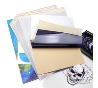 100 Hojas Papel Transfer Tattoo, A4 Papel de calco para tatuajes 4 Capas Hectografico Tattoo Transfer Paper para Impresora Tatuajes TATELF