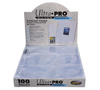 100 Hojas Para Carpeta Ultra Pro Silver 9 Bolsillos Para Álbum Con Anillos