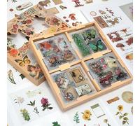 100 Hojas Pegatinas Scrapbooking Vintage Bullet Journal Stickers Aesthetic Decorativa para Manualidades Bricolaje, Álbumes de Recortes, Libro de Fotos, Diario (510 Pcs)