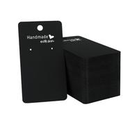 100 hojas pequeñas de papel para pendientes, tarjetas de exhibición de pendientes, etiquetas colgantes para aretes, tarjetas de embalaje de joyas, tarjetas pequeñas de venta de joyas con alfabetos de