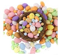 100 huevos de Pascua de espuma para decoración de fiestas de Pascua para manualidades, suministros de manualidades, coronas, centro de mesa, uso en eventos festivos (extragrande)