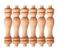 100 husillos de madera para balaustradas, estilo europeo, no pintados, ideal para decoración del hogar, escaleras, carpintería, manualidades