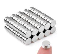 100 imanes de neodimio extra fuertes, 6 x 3 mm, redondos, imanes de nevera para pizarra blanca, educación, investigación, agarre fuerte