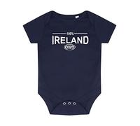 100% Irlanda Six Nation Rugby Baby Grow Recién Nacido Regalo Azul Marino 3-6 Meses