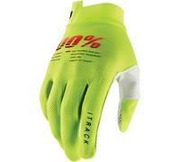 100% iTrack Guantes de bicicleta, Amarillo neón, Talla XL