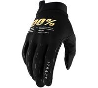 100% iTrack Guantes de bicicleta para jóvenes, negro, Talla S