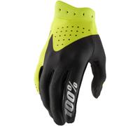 100% iTrack MX Guantes, negro/amarillo neón, Talla XL