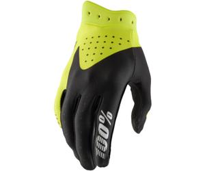 100% iTrack MX Guantes, negro/amarillo neón, Talla XL