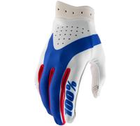 100% iTrack MX Guantes, Rojo/blanco/azul, Talla L