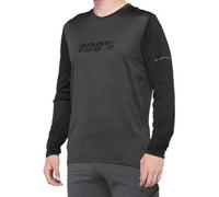 100% Jersey De Manga Larga MTB Ridecamp Para Bicicleta E-Bike Negro/Antracita
