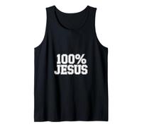 100% Jesús Inspiración Cristiana Amor Camiseta sin Mangas