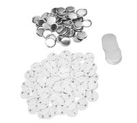 100 Juegos de Insignias de Pin DIY, Película de Parte Superior e Inferior, Cubierta de Insignia para Manualidades, Suministros para Artes, Máquina para Hacer Insignias (25MM)