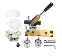 100 juegos de máquina para hacer botones, máquina prensadora de botones giratoria de 44 mm, insignias de bricolaje con troqueles, cortador, llave, prensa de botones para eventos