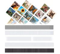 100 Juegos De Materiales Para Imanes Cuadrados 50 mm, Kit DIY Para Hacer Imanes De Nevera Con Tapas Metálicas, Base Plástica & Imanes Blandos, Materiales De Manualidades Para Regalos & Eventos