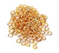 100 Juegos de Ojales de 8 mm Kit de Ojales de Metal Remaches Ojales de Latón Bolsa de Zapatos Accesorios de Ropa Ojales de Latón Duraderos para Artesanía de Cuero Álbum de (Oro)